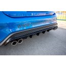 Diffusor Heck Ansatz passend für Ford Focus Mk4 St-line Carbon Look