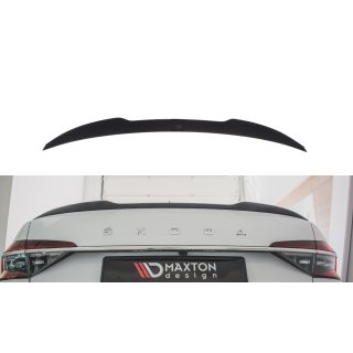 Spoiler CAP V.2 passend für Skoda Superb Mk3 / Mk3 FL Hatchback schwarz Hochglanz