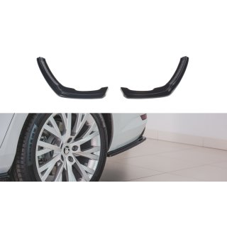 Heck Ansatz Flaps Diffusor passend für Skoda Superb Mk3 FL Hatchback / Kombi schwarz Hochglanz