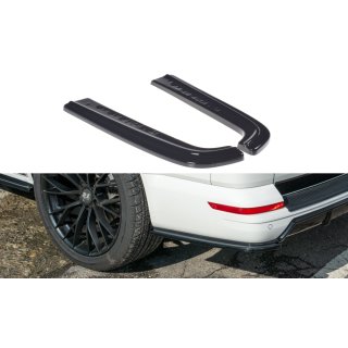 Heck Ansatz Flaps Diffusor passend für Volkswagen T6 Carbon Look