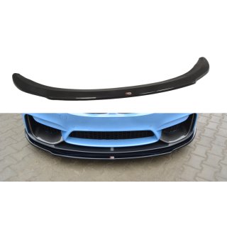 Front Ansatz passend für  BMW M4 F82 M-performance schwarz matt