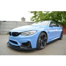 Front Ansatz passend für  BMW M4 F82 M-performance schwarz matt