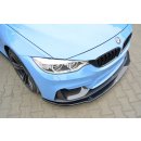 Front Ansatz passend für  BMW M4 F82 M-performance schwarz matt