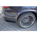 Heck Ansatz Flaps Diffusor passend für BMW X5 E70 Facelift M Paket schwarz Hochglanz