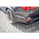 Heck Ansatz Flaps Diffusor passend für BMW X5 E70 Facelift M Paket schwarz Hochglanz