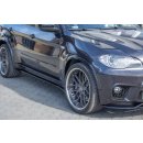 Seitenschweller Ansatz passend für BMW X5 E70 Facelift M Paket schwarz matt