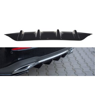 Diffusor Heck Ansatz passend für Mercedes-Benz E43 AMG / AMG-Line W213 schwarz matt