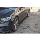 Seitenschweller Ansatz passend für Mercedes-Benz E43 AMG / AMG-Line W213 schwarz matt