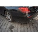 Heck Ansatz Flaps Diffusor passend für Mercedes-Benz E43 AMG / AMG-Line W213 schwarz matt