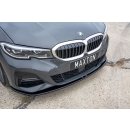 Front Ansatz V.3 passend für BMW 3er G20 M Paket schwarz Hochglanz