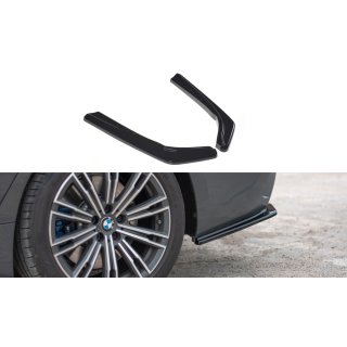 Heck Ansatz Flaps Diffusor passend für BMW 3er G20 M Paket schwarz Hochglanz