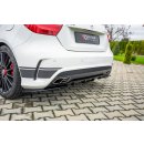 Diffusor Heck Ansatz passend für Mercedes A45 AMG W176 schwarz matt