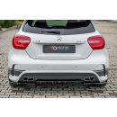 Heck Ansatz Flaps Diffusor passend für Mercedes A45 AMG W176 Carbon Look