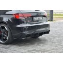 Heck Ansatz Flaps Diffusor passend für Audi RS3 8V FL Sportback schwarz Hochglanz