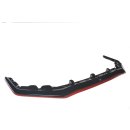 Front Ansatz passend für V.3 passend für SUBARU  WRX STI schwarz+Rot Hochglanz