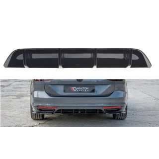 Diffusor Heck Ansatz passend für Volkswagen Passat R-Line B8 Carbon Look