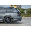 Heck Ansatz Flaps Diffusor passend für Volkswagen Passat R-Line B8 Carbon Look