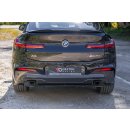 Mittlerer Diffusor Heck Ansatz passend für BMW X4 M-Paket G02 schwarz matt