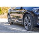 Seitenschweller Ansatz passend für BMW X4 M-Paket G02 schwarz Hochglanz