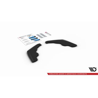 Heck Ansatz Flaps Diffusor V.2 passend für BMW 1er F40 M-Paket schwarz matt