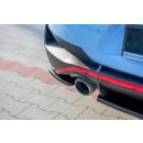 Heck Ansatz Flaps Diffusor passend für Hyundai I30 N Mk3 Fastback  schwarz Hochglanz