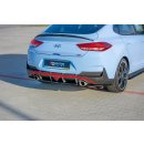 Mittlerer Diffusor Heck Ansatz passend für Hyundai I30 N Mk3 Fastback  Carbon Look