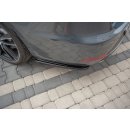 Heck Ansatz Flaps Diffusor passend für Seat Leon Mk3 Cupra ST Facelift Carbon Look