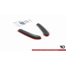 Heck Ansatz Flaps Diffusor passend für V.2 Seat Leon Mk3 Cupra ST Facelift schwarz matt