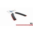 Heck Ansatz Flaps Diffusor passend für V.2 Seat Leon Mk3 Cupra ST Facelift schwarz matt