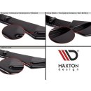 Heck Ansatz Flaps Diffusor passend für V.2 Seat Leon Mk3 Cupra ST Facelift schwarz matt