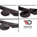 Heck Ansatz Flaps Diffusor passend für V.2 Seat Leon Mk3 Cupra ST Facelift Carbon Look