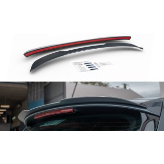 Spoiler CAP passend für Seat Leon Mk3 Cupra ST Facelift schwarz matt