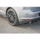 Heck Ansatz Flaps Diffusor V.2 passend für VW Golf 7 GTI  schwarz matt