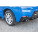 Heck Ansatz Flaps Diffusor passend für BMW X2 F39 M-Paket schwarz Hochglanz