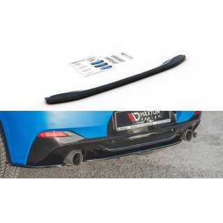 Mittlerer Diffusor Heck Ansatz passend für BMW X2 F39 M-Paket Carbon Look