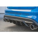 Diffusor Heck Ansatz V.2 passend für Ford Focus ST Mk4  Carbon Look