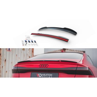 Spoiler CAP passend für Audi A7 C8 S-Line schwarz Hochglanz