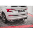 Heck Ansatz Flaps Diffusor passend für Skoda Kodiaq Mk1 Sportline Carbon Look