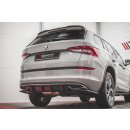 Diffusor Heck Ansatz passend für Skoda Kodiaq Mk1 Sportline Carbon Look