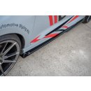 Seitenschweller Ansatz V.4 passend für Ford Fiesta Mk8 ST / ST-Line schwarz matt