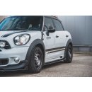 Seitenschweller Ansatz passend für Mini Countryman Mk1 JCW  schwarz Hochglanz