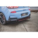 Mittlerer Diffusor Heck Ansatz passend für (mit einem vertikalem balken) Hyundai I30 N Mk3 Hatchback Carbon Look