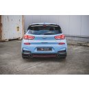 Mittlerer Diffusor Heck Ansatz passend für (mit einem vertikalem balken) Hyundai I30 N Mk3 Hatchback Carbon Look