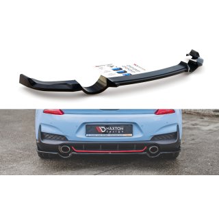 Mittlerer Diffusor Heck Ansatz passend für Hyundai I30 N Mk3 Hatchback Carbon Look