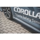 Seitenschweller Ansatz passend für Toyota Corolla XII Sedan schwarz matt