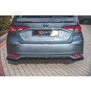 Heck Ansatz Flaps Diffusor passend für Toyota Corolla XII Sedan Carbon Look