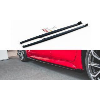 Seitenschweller Ansatz passend für Toyota Corolla XII Hatchback Carbon Look