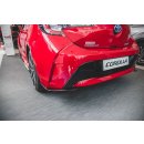 Heck Ansatz Flaps Diffusor passend für Toyota Corolla XII Hatchback schwarz Hochglanz