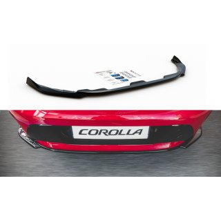 Mittlerer Diffusor Heck Ansatz passend für Toyota Corolla XII Hatchback schwarz matt