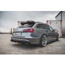 Diffusor Heck Ansatz passend für Audi S6 / A6 S-Line C7 FL schwarz Hochglanz